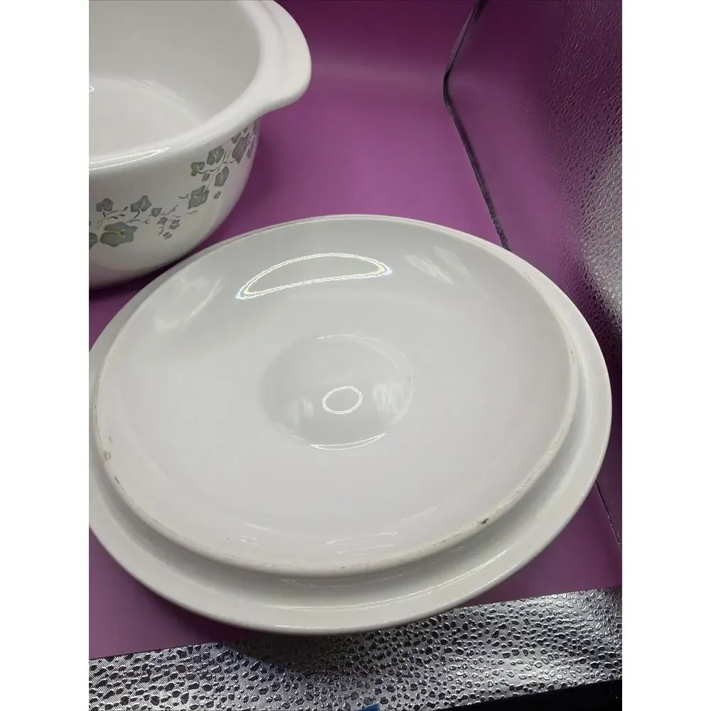 Corelle Coordinates Callaway Ivy 2.5Qt Casserole Baking Dish W/ Lid Retired